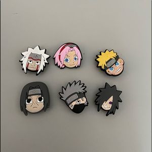 Naruto anime croc charms